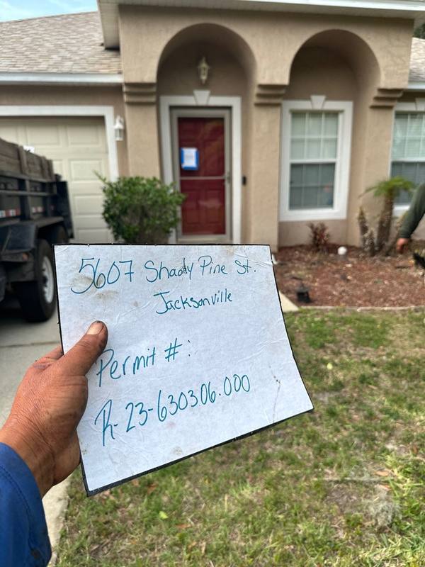 completed roofing project in Jacksonville FL