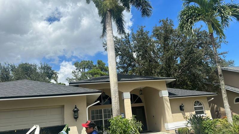completed roofing project in Fort Myers FL
