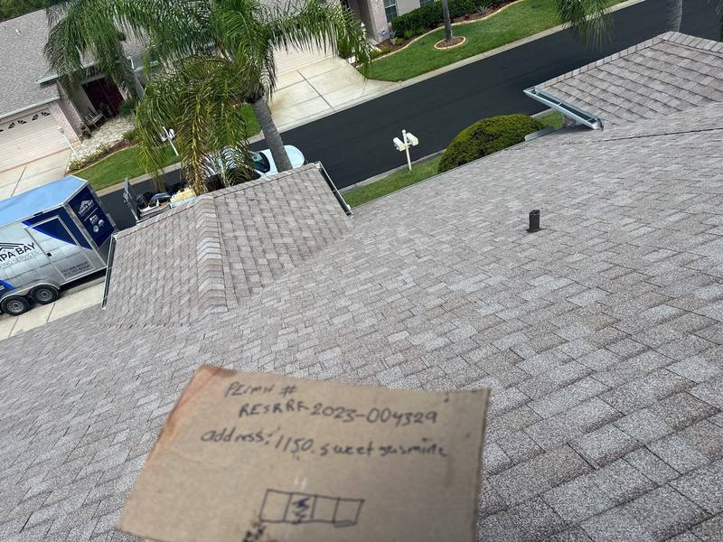completed roofing project in Trinity FL