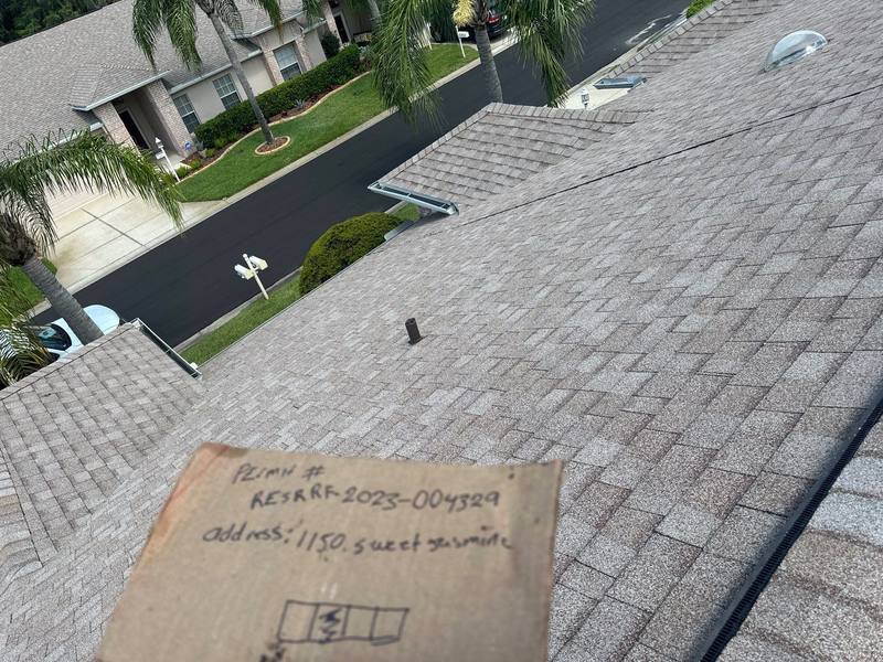 residential roof replacement by Hloska Roofing in Trinity