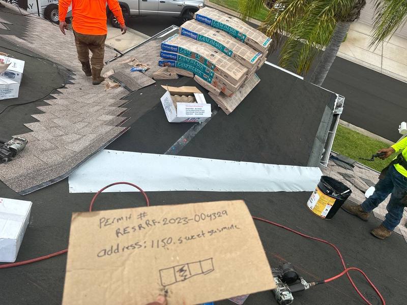 residential roof replacement by Hloska Roofing in Trinity