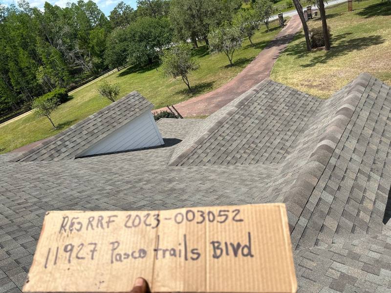 completed roofing project in Spring Hill FL
