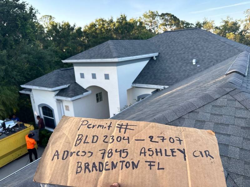 completed roofing project in Bradenton FL