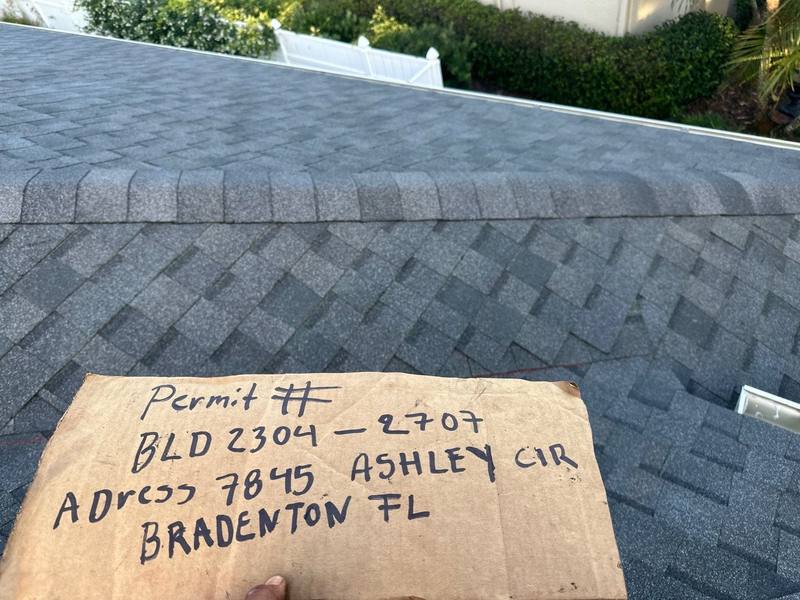 residential roof replacement by Hloska Roofing in Bradenton
