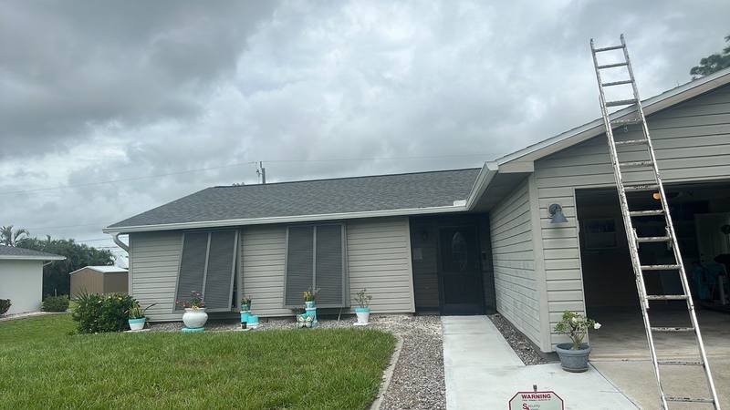 roofing project near Jules Ave in Port Charlotte