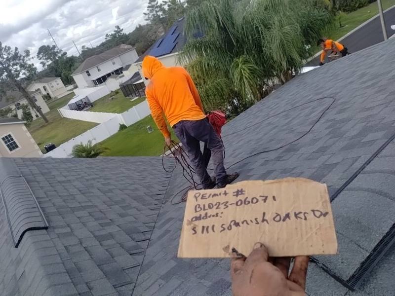 residential roof replacement by Hloska Roofing in Lakeland