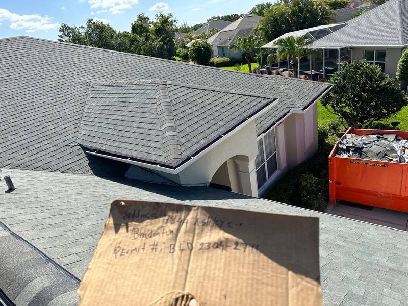 completed roofing project in Bradenton FL