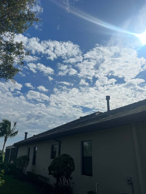 completed roofing project in Naples FL