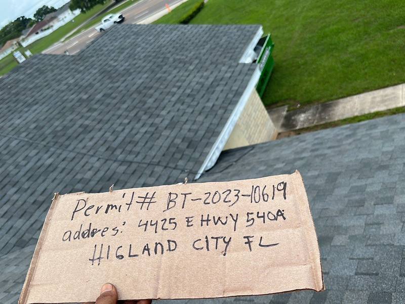 completed roofing project in Lakeland FL