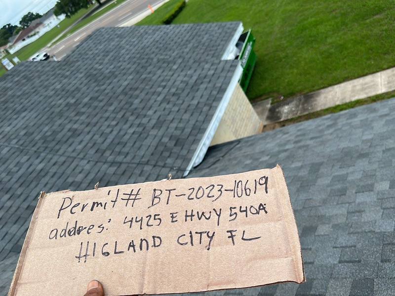 residential roof replacement by Hloska Roofing in Lakeland