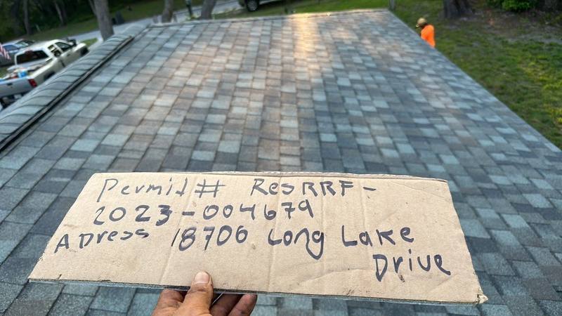 roofing project near Long Lake Dr in Hudson