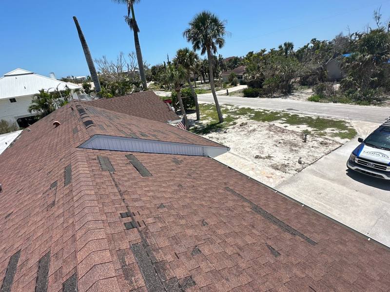 residential roof replacement by Hloska Roofing in Sanibel