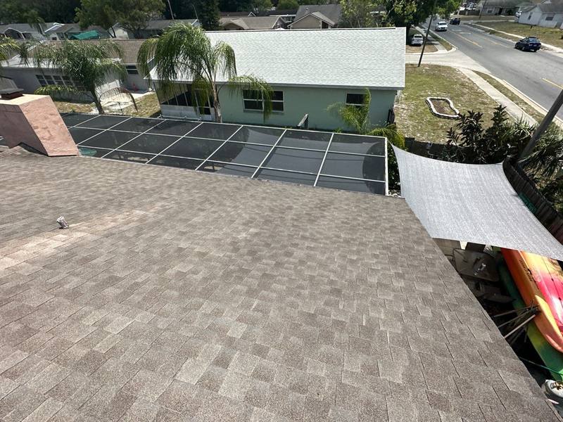 residential roof replacement by Hloska Roofing in Port Richey