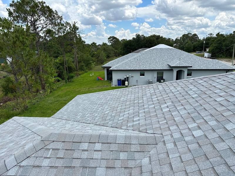 completed roofing project in Lehigh Acres FL