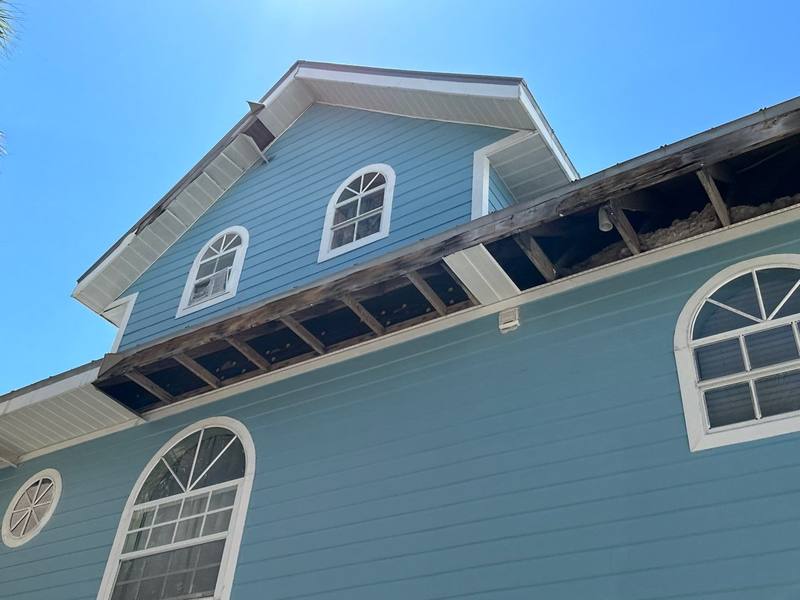 completed roofing project in Fort Myers Beach FL