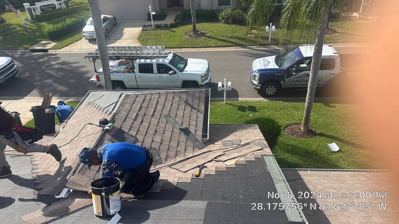 residential roof replacement by Hloska Roofing in Trinity