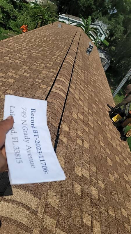 completed roofing project in Lakeland FL