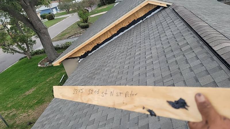 completed roofing project in St. Petersburg FL