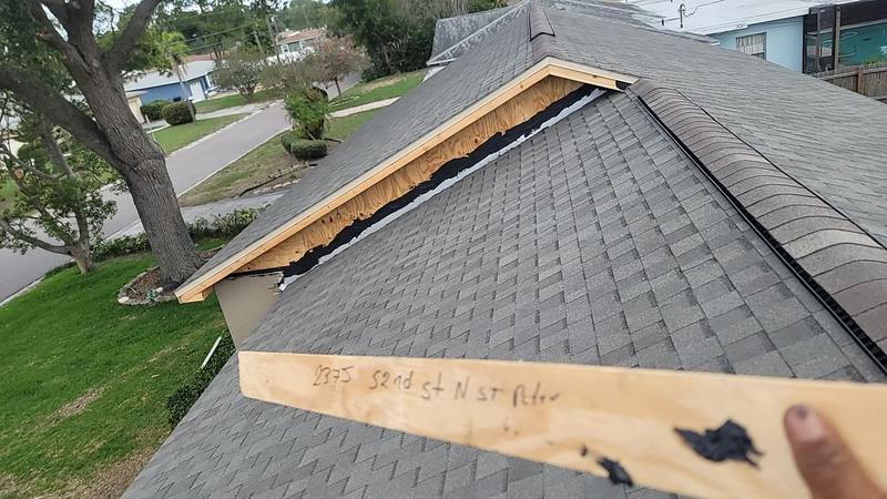 residential roof replacement by Hloska Roofing in St. Petersburg