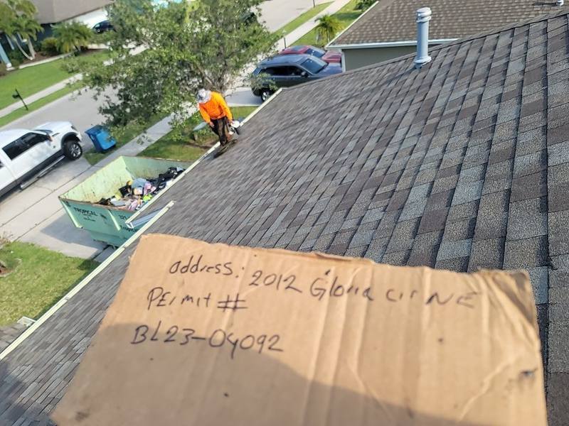 completed roofing project in Palm Bay FL