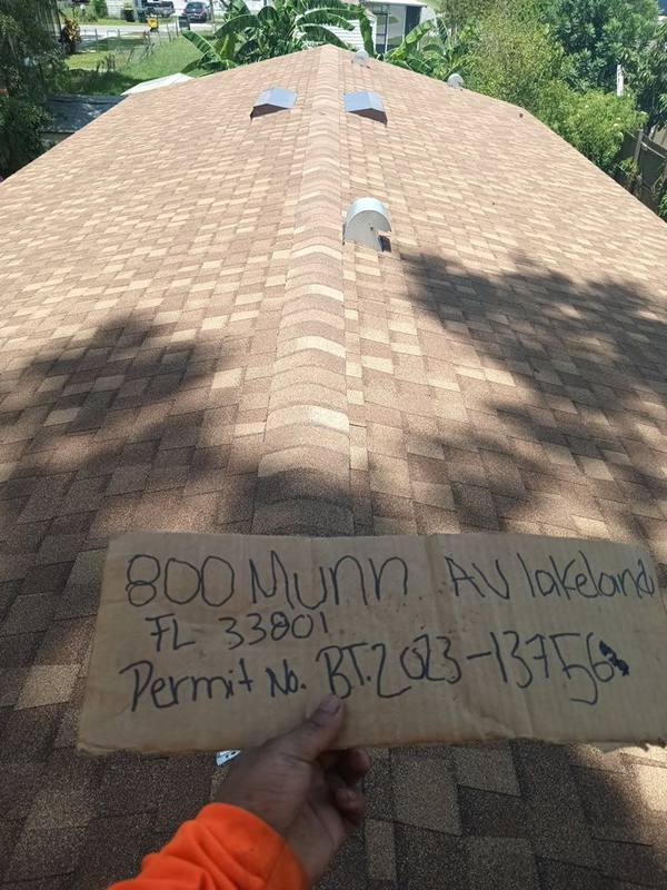 residential roof replacement by Hloska Roofing in Lakeland