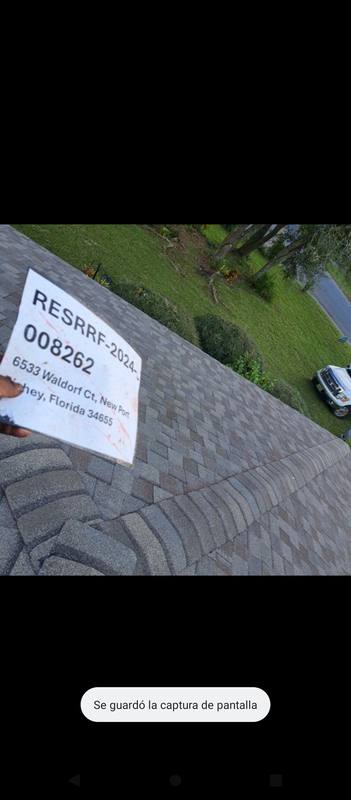 completed roofing project in New Port Richey FL