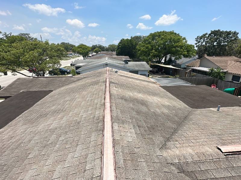 residential roof replacement by Hloska Roofing in Port Richey