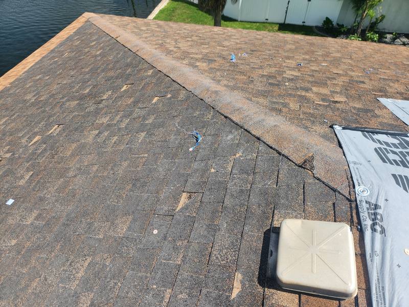 residential roof replacement by Hloska Roofing in Hernando Beach