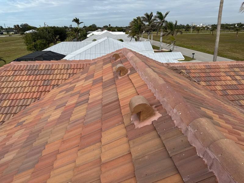 residential roof replacement by Hloska Roofing in Punta Gorda