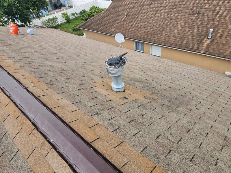 completed roofing project in New Port Richey FL