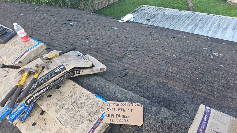 completed roofing project in Zephyrhills FL
