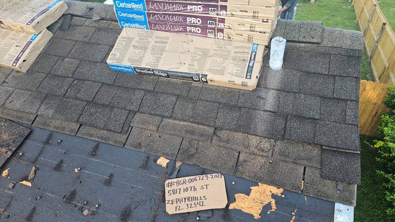 completed roofing project in Zephyrhills FL