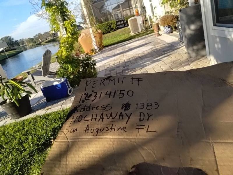roofing project near Nochaway Dr in St. Augustine
