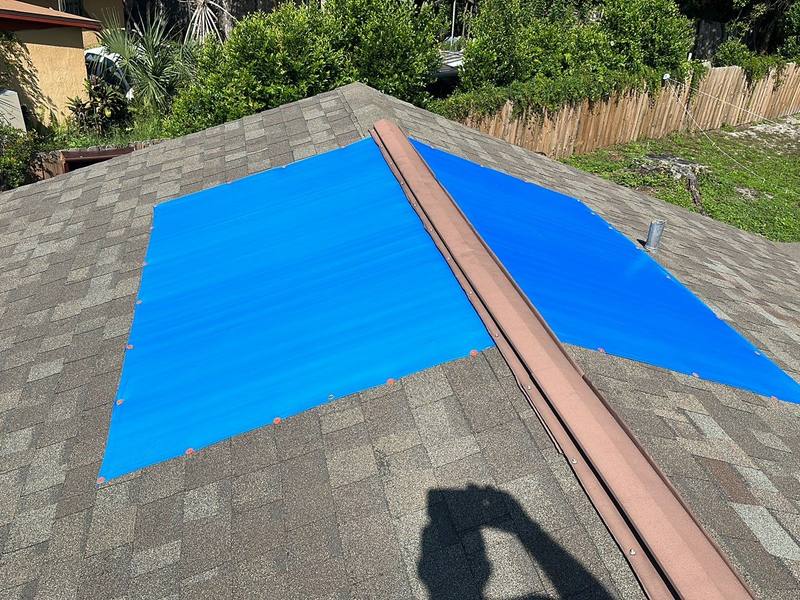 completed roofing project in Tampa FL