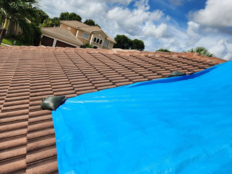 completed roofing project in Wellington FL