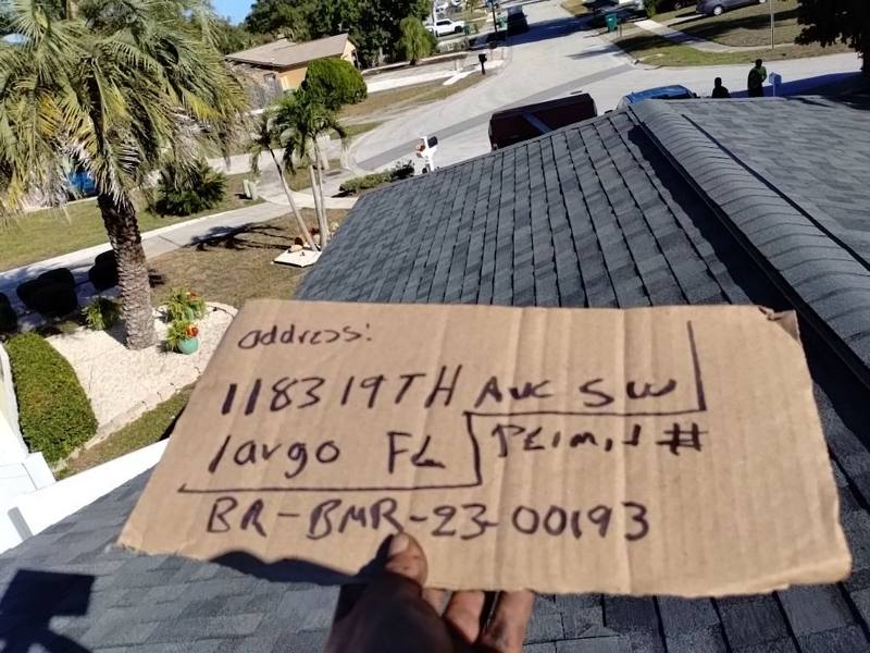 completed roofing project in Largo FL