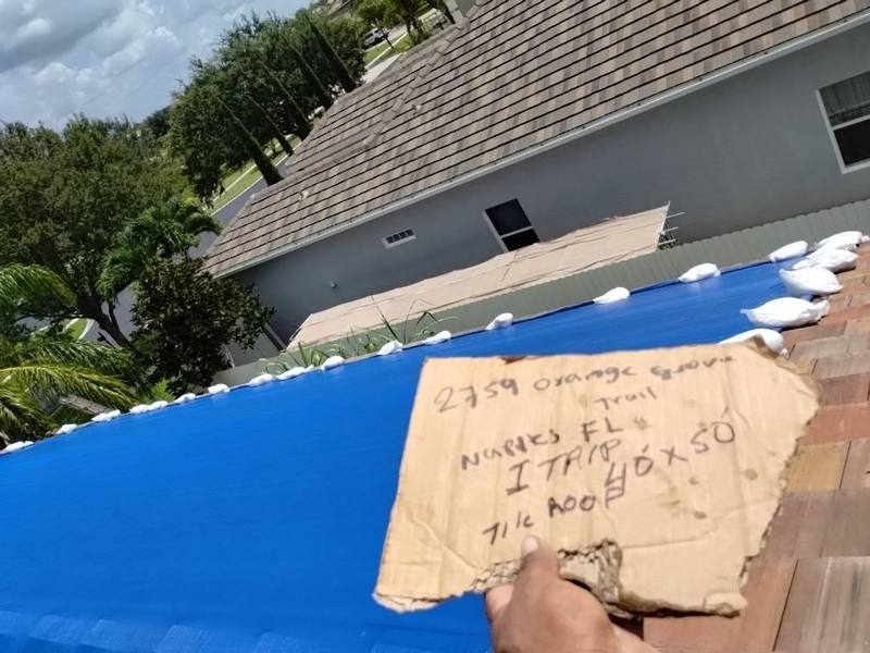 completed roofing project in Naples FL