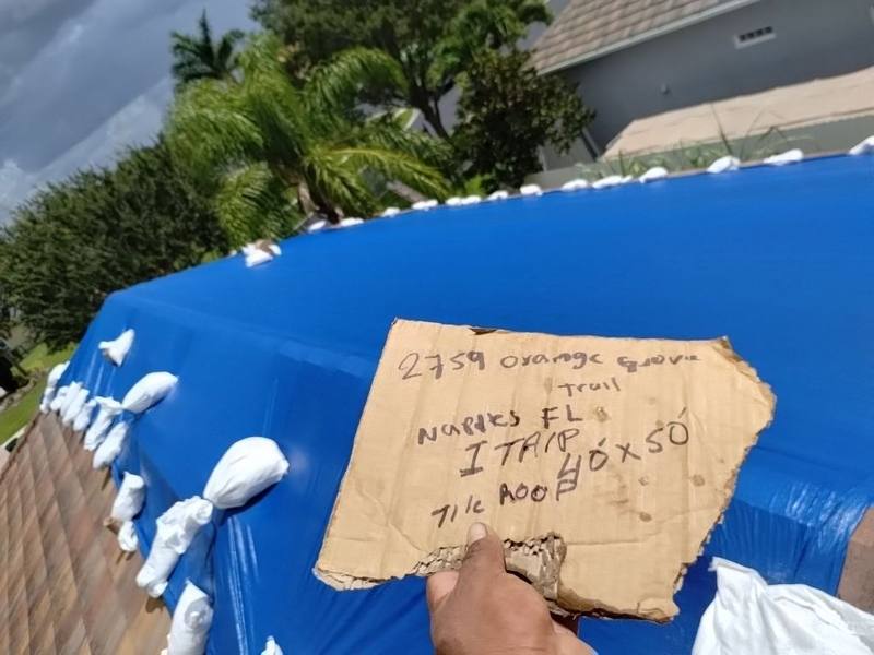 roofing project near Orange Grove Trail in Naples