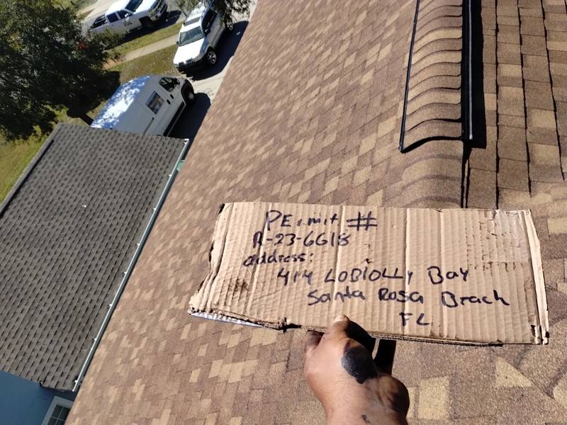roofing project near Loblolly Bay Dr in Santa Rosa Beach