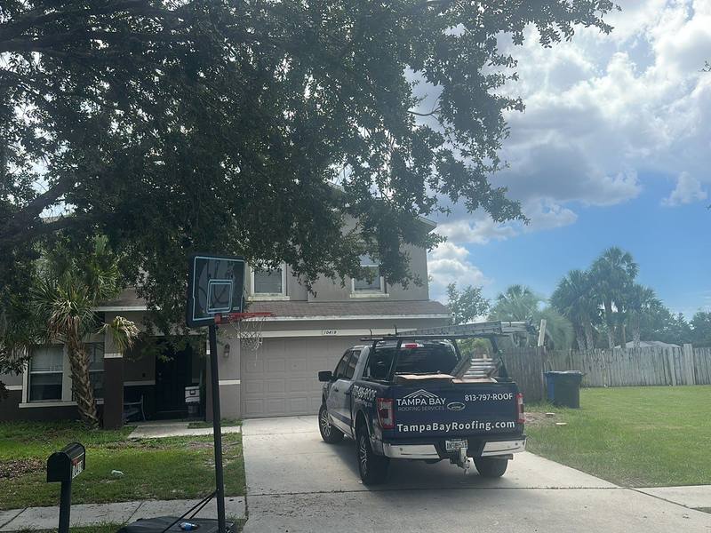 residential roof replacement by Hloska Roofing in Riverview