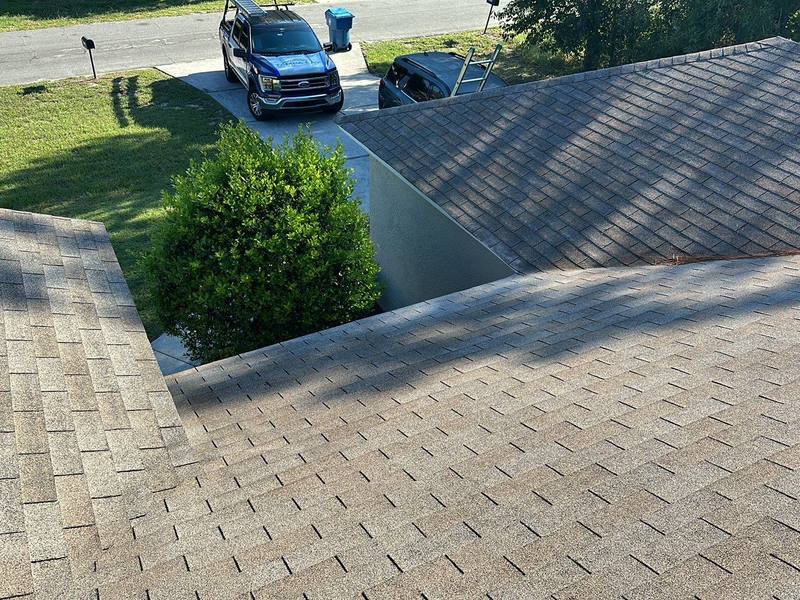residential roof replacement by Hloska Roofing in Spring Hill