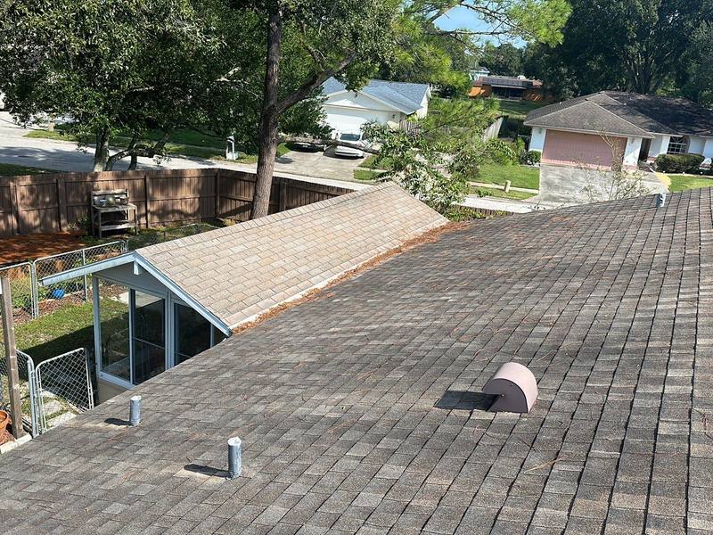 completed roofing project in Lutz FL