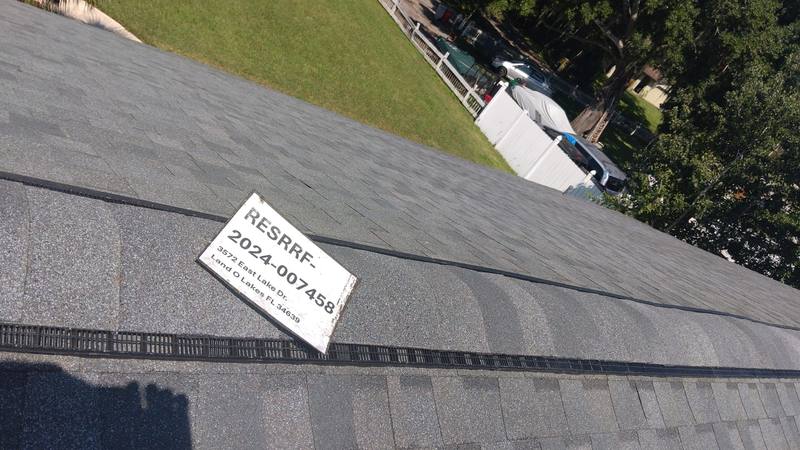 residential shingle roof replacement by Hloska Roofing in Land O' Lakes