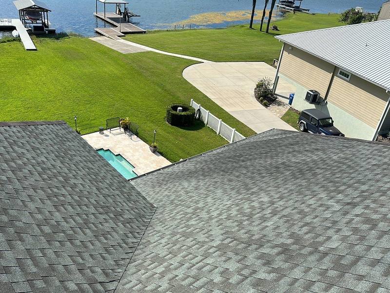 completed roofing project in San Antonio FL