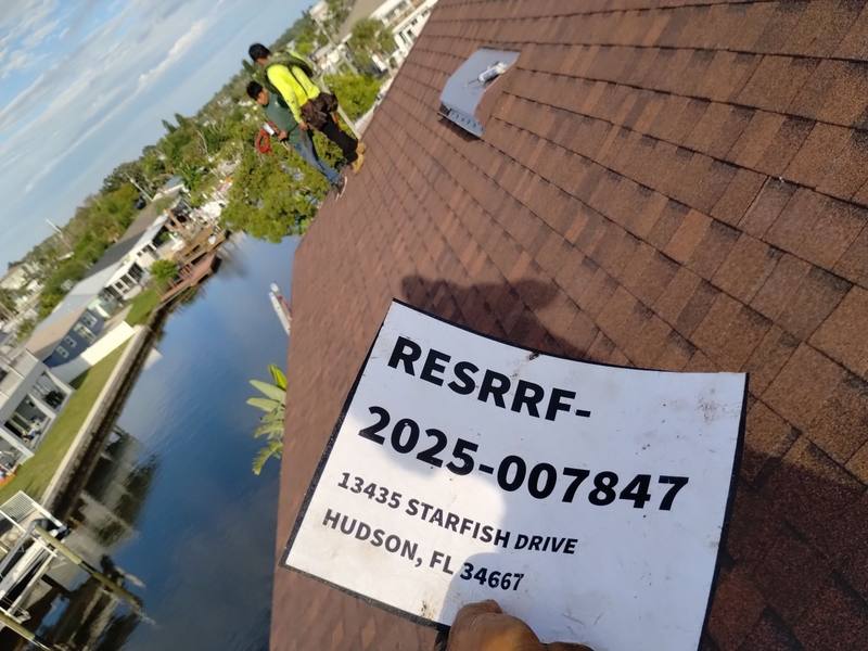 residential shingle roof replacement by Hloska Roofing in Hudson