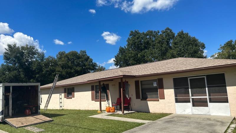 completed roofing project in Zephyrhills FL