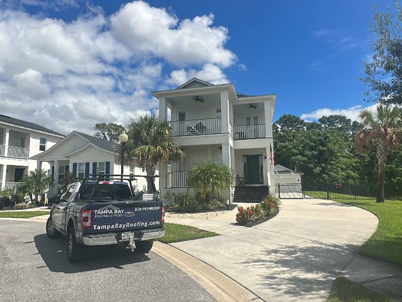 residential roof replacement by Hloska Roofing in Tampa