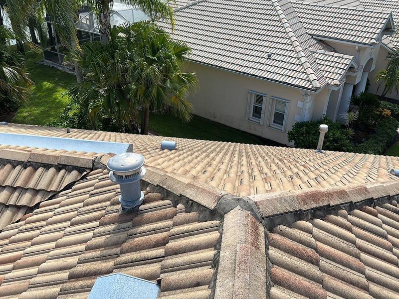 completed roofing project in Tarpon Springs FL