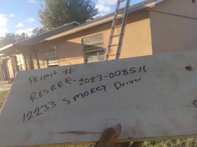 roofing project near Smokey Dr in Hudson