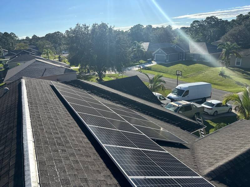 residential roof replacement by Hloska Roofing in Palm Bay